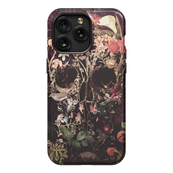 iPhone 15 Pro Max StrongFit Bloom Skull by Ali Gulec