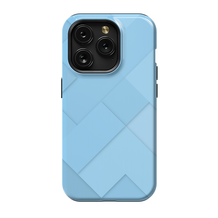 iPhone 15 Pro StrongFit blue shade blocks  by MALLIKA
