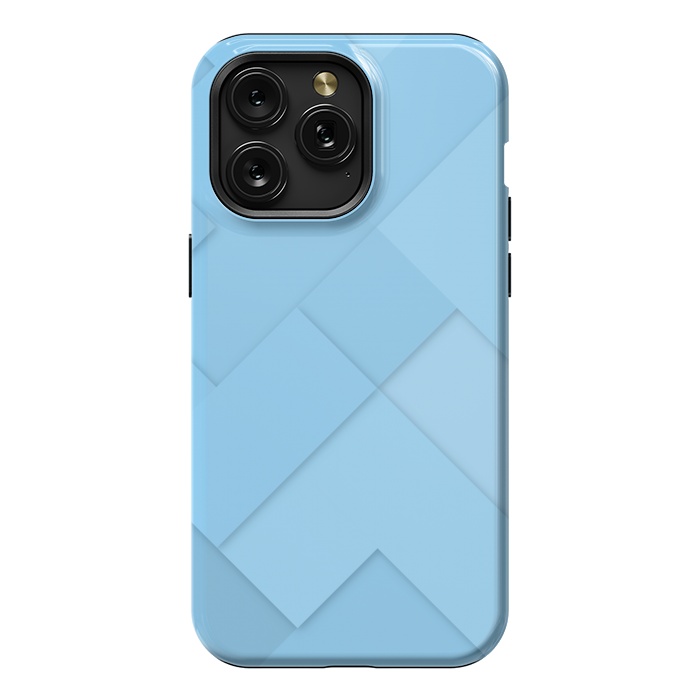iPhone 15 Pro Max StrongFit blue shade blocks  by MALLIKA