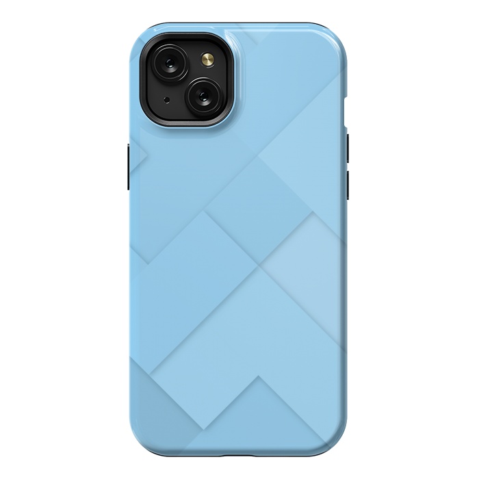 iPhone 15 Plus StrongFit blue shade blocks  by MALLIKA