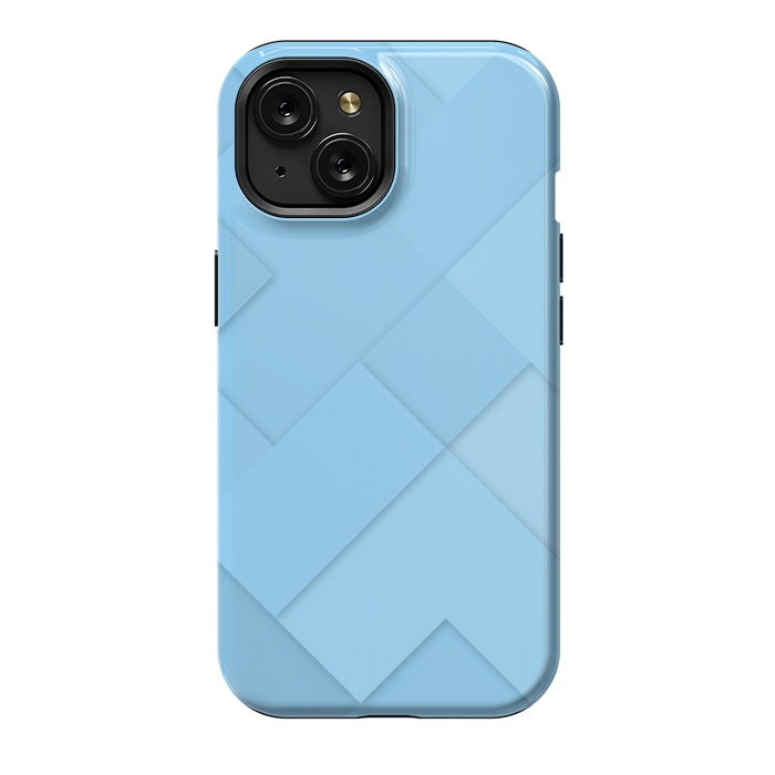iPhone 15 StrongFit blue shade blocks  by MALLIKA