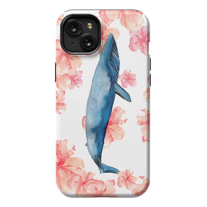 iPhone 15 Plus StrongFit Floral Sea by Amaya Brydon