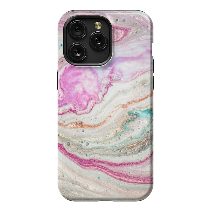 iPhone 15 Pro Max StrongFit Natural Luxury Liquid Marble by ArtsCase
