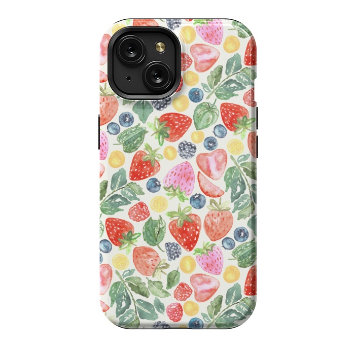 iPhone 15 StrongFit Summer Berries by Tigatiga