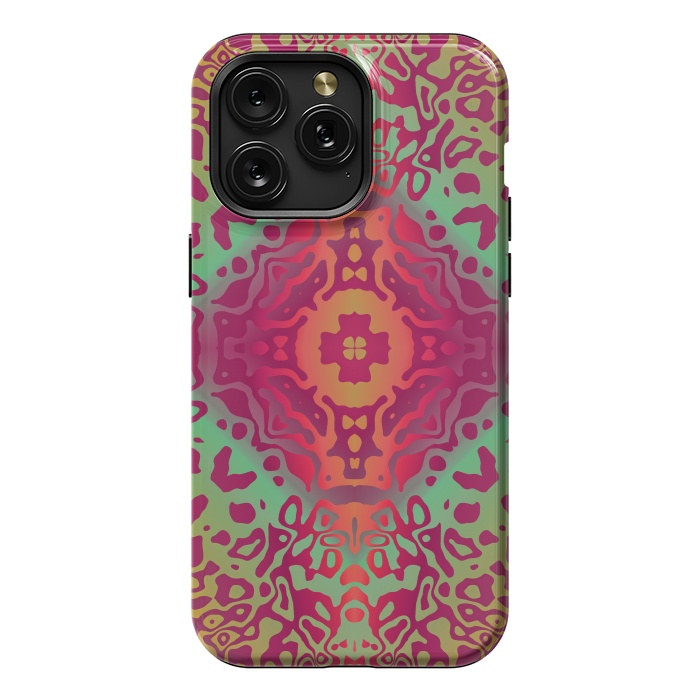 iPhone 15 Pro Max StrongFit Colorful Mandalas by ArtsCase