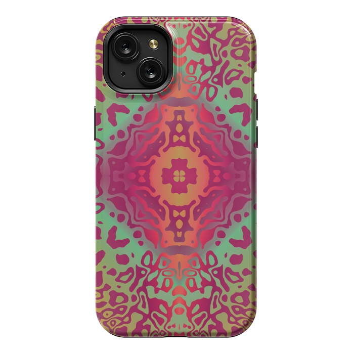 iPhone 15 Plus StrongFit Colorful Mandalas by ArtsCase