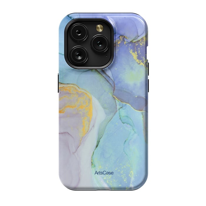 iPhone 15 Pro StrongFit Ink Paint Abstract Marble by ArtsCase
