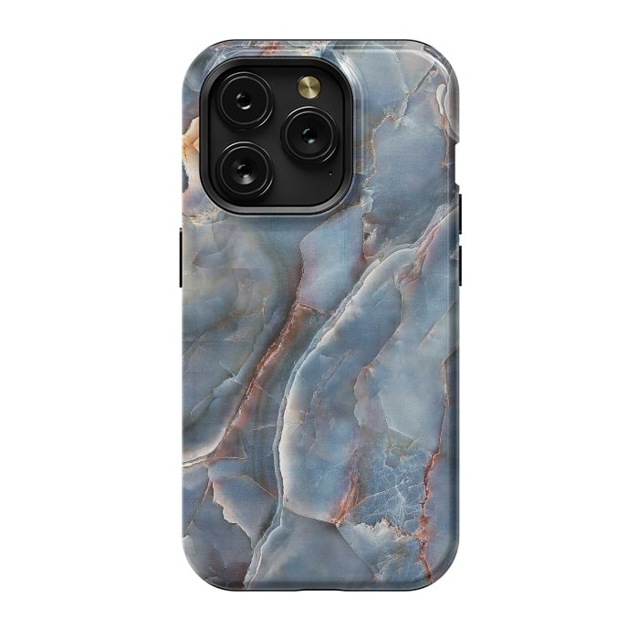 iPhone 15 Pro StrongFit Marble Design VIII by ArtsCase