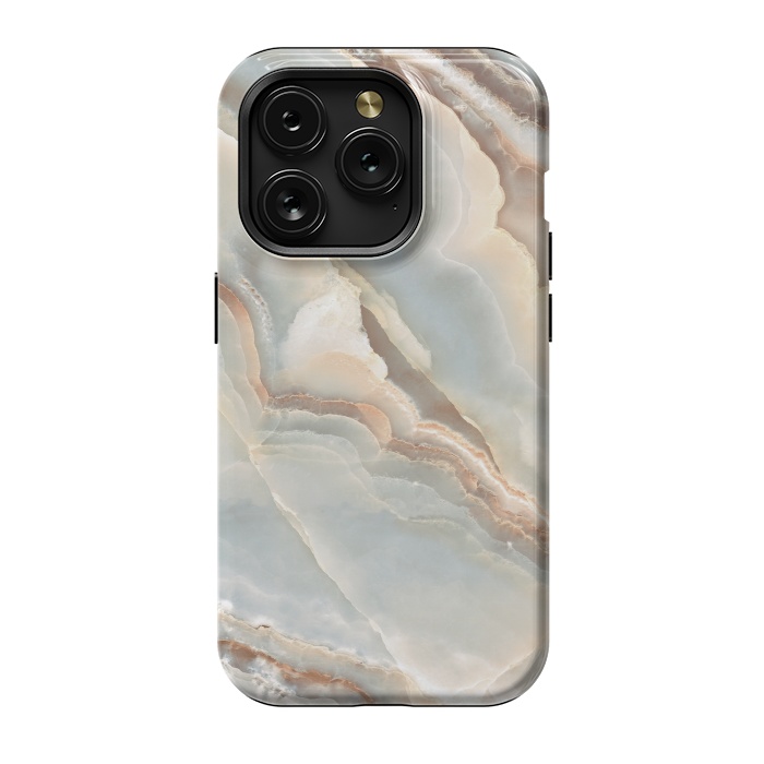 iPhone 15 Pro StrongFit Onyx Marble Design by ArtsCase