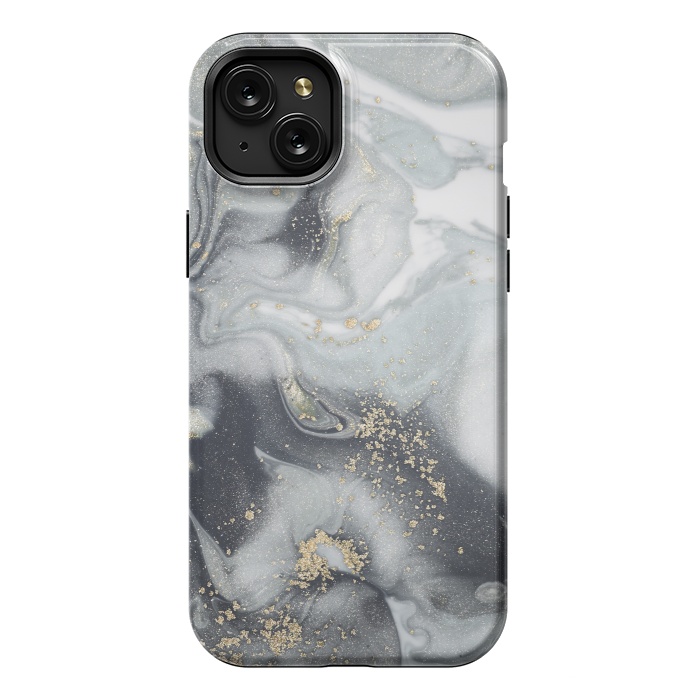 iPhone 15 Plus StrongFit Style Incorporates the Swirls of Marble by ArtsCase