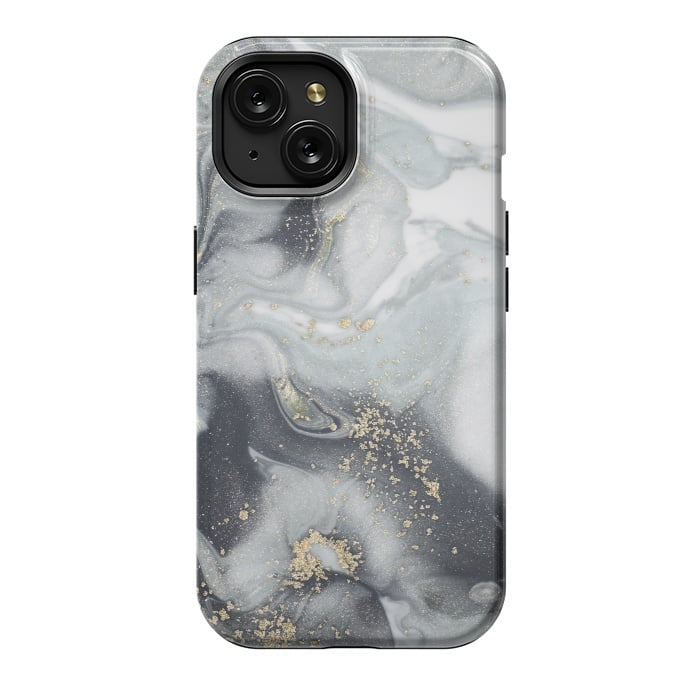 iPhone 15 StrongFit Style Incorporates the Swirls of Marble by ArtsCase