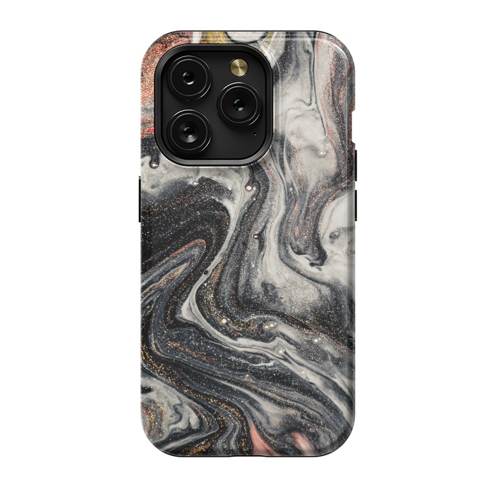 iPhone 15 Pro StrongFit Swirls of Marble and The Ripples of Agate by ArtsCase