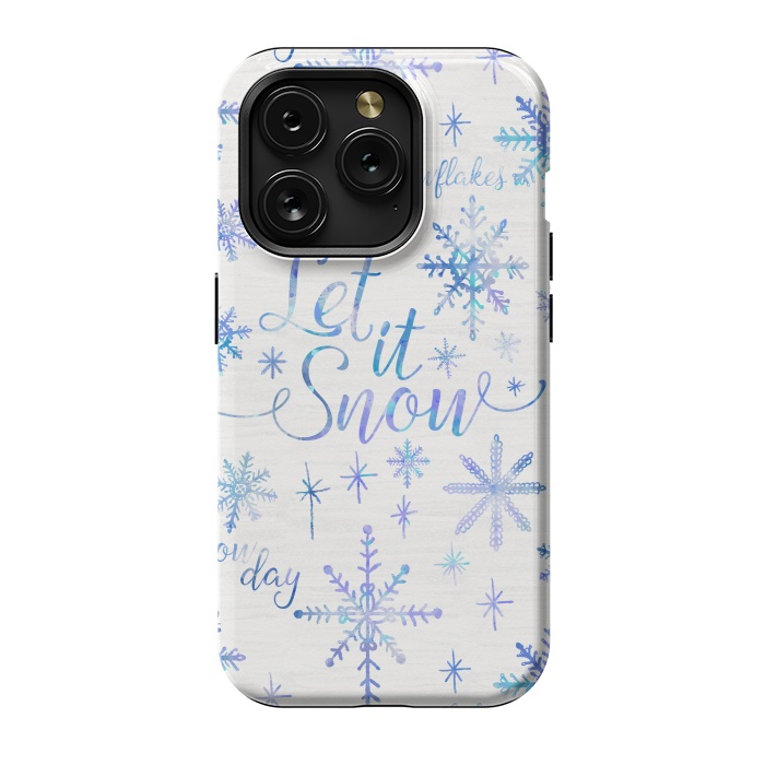 iPhone 15 Pro StrongFit Let It Snow by Noonday Design