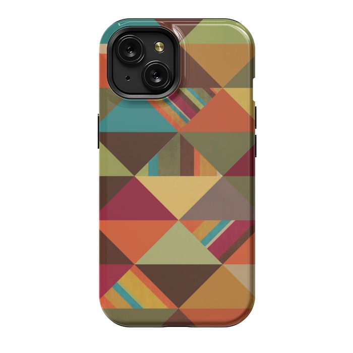 iPhone 15 StrongFit Autumn Triangles by Noonday Design