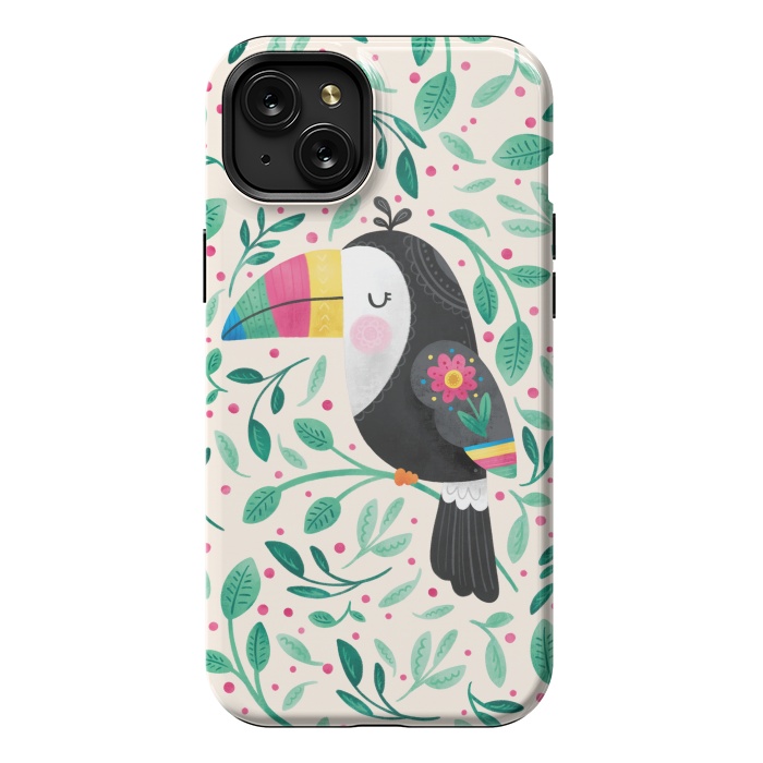 iPhone 15 Plus StrongFit Cheeky Toucan by Noonday Design