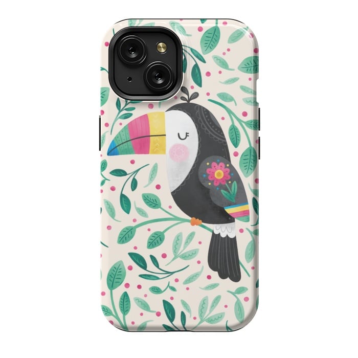 iPhone 15 StrongFit Cheeky Toucan by Noonday Design