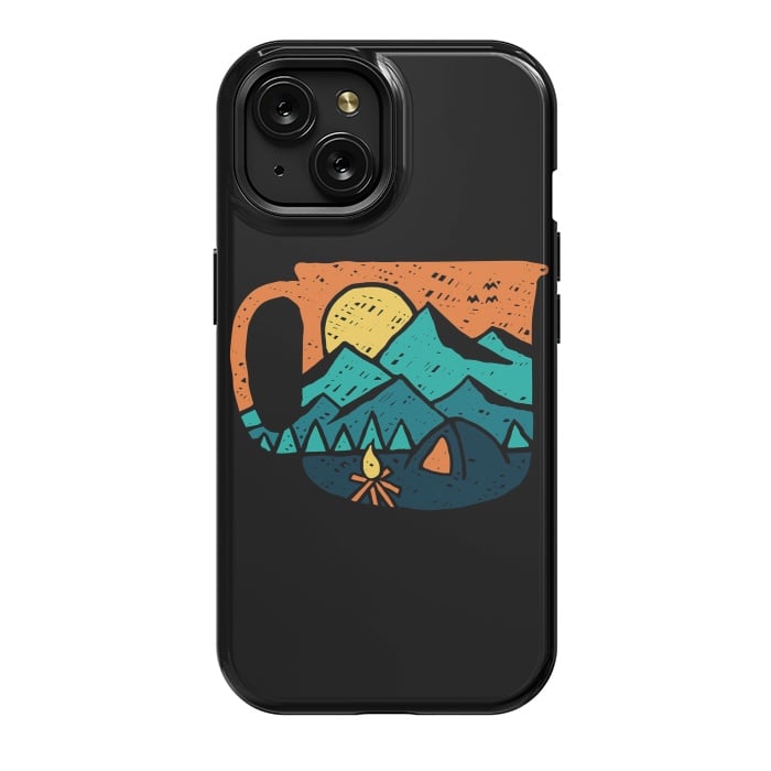 iPhone 15 StrongFit Coffee and Adventure by Afif Quilimo