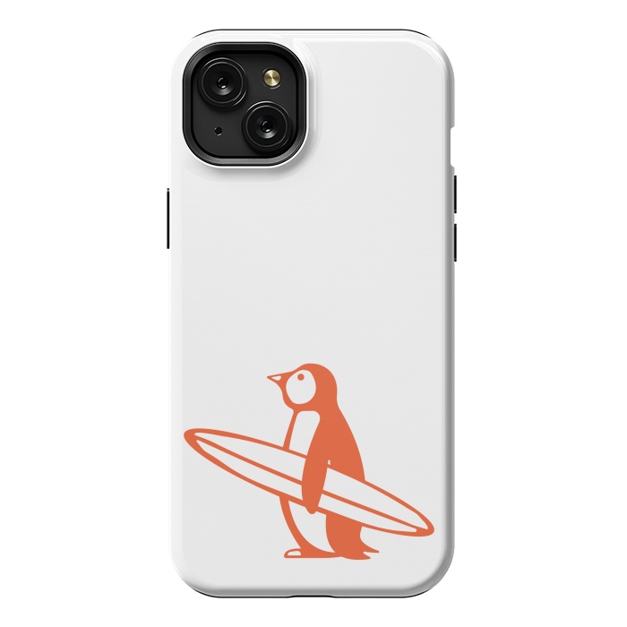 iPhone 15 Plus StrongFit SURF PENGUIN by Arif Rahman