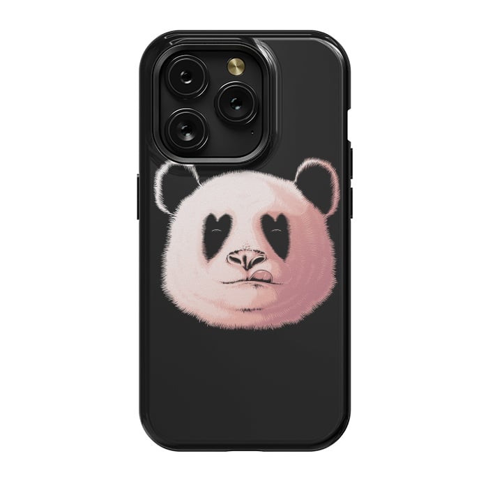 iPhone 15 Pro StrongFit Panda in Love by Afif Quilimo