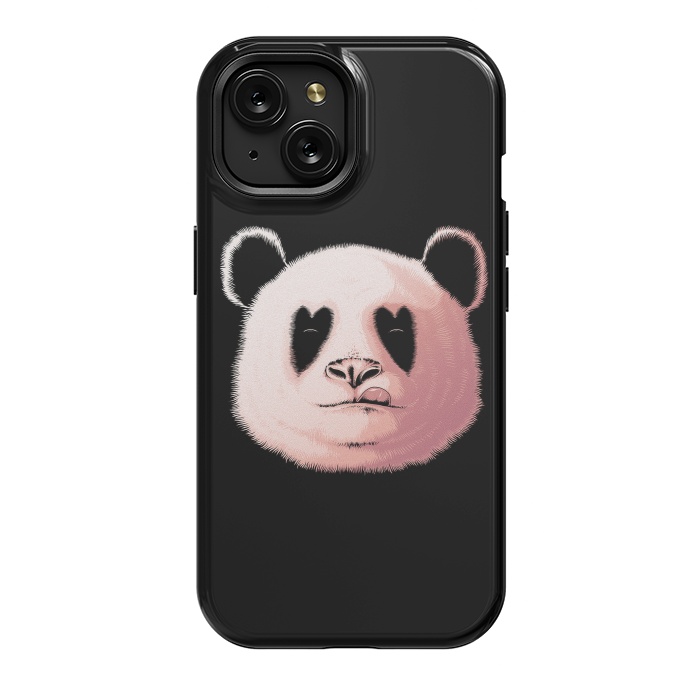 iPhone 15 StrongFit Panda in Love by Afif Quilimo