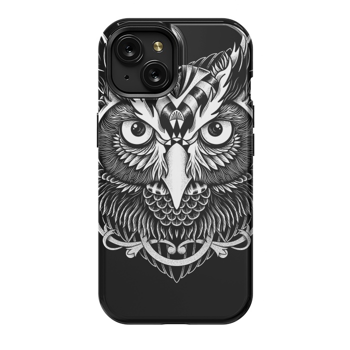 iPhone 15 StrongFit Owl ornate by Afif Quilimo