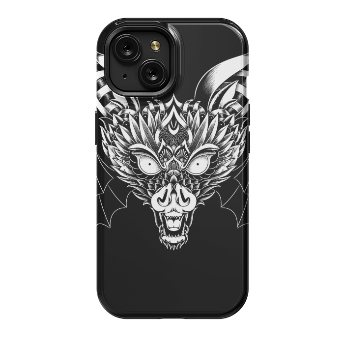 iPhone 15 StrongFit Bat Ornate by Afif Quilimo