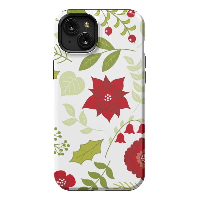 iPhone 15 Plus StrongFit Christmas and New Year forest by ArtsCase
