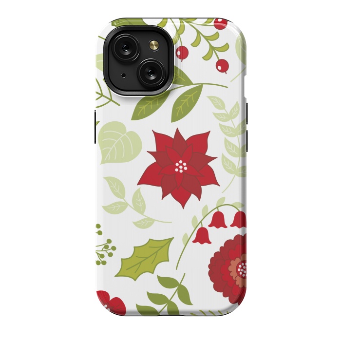 iPhone 15 StrongFit Christmas and New Year forest by ArtsCase