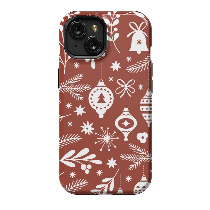 iPhone 15 StrongFit Christmas Pattern II by ArtsCase