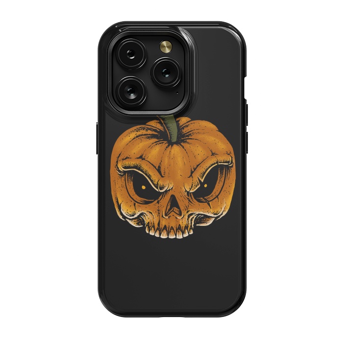 iPhone 15 Pro StrongFit Skull Pumkin by Afif Quilimo