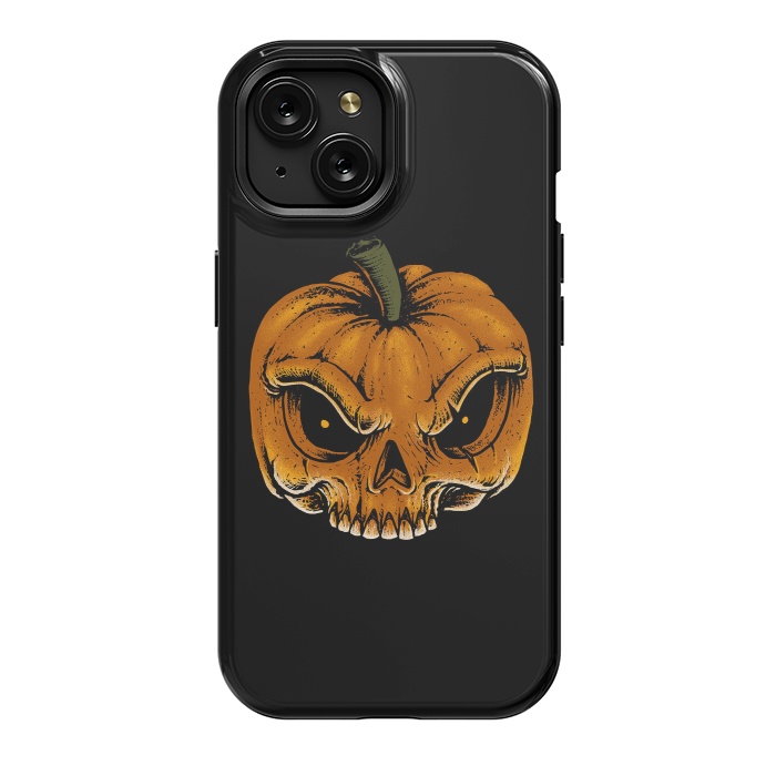 iPhone 15 StrongFit Skull Pumkin by Afif Quilimo