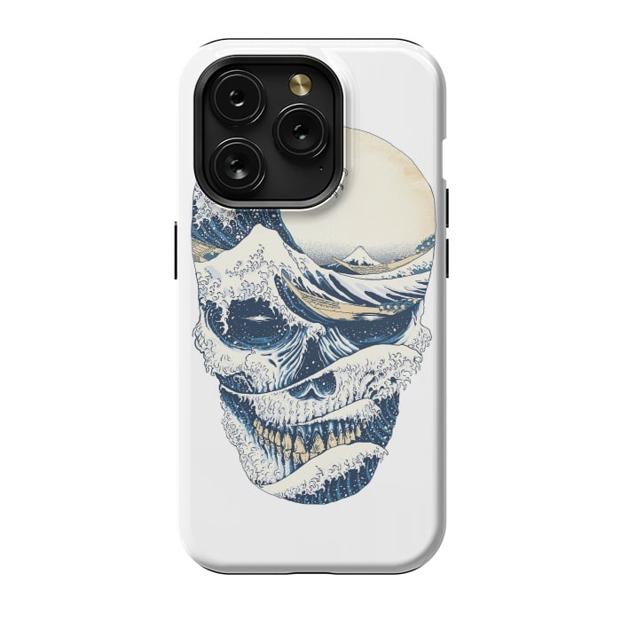 iPhone 15 Pro StrongFit The Great Wave off Skull by Afif Quilimo