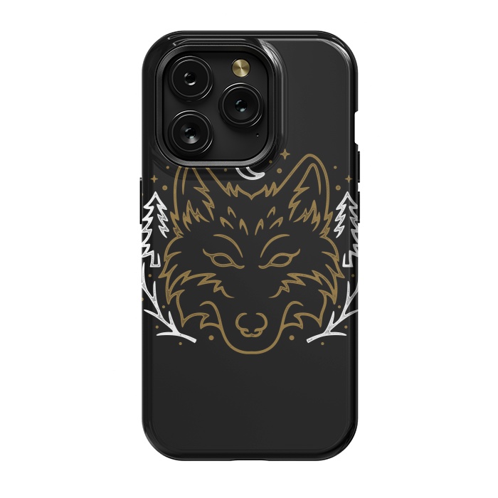 iPhone 15 Pro StrongFit Wolf Bench by Afif Quilimo