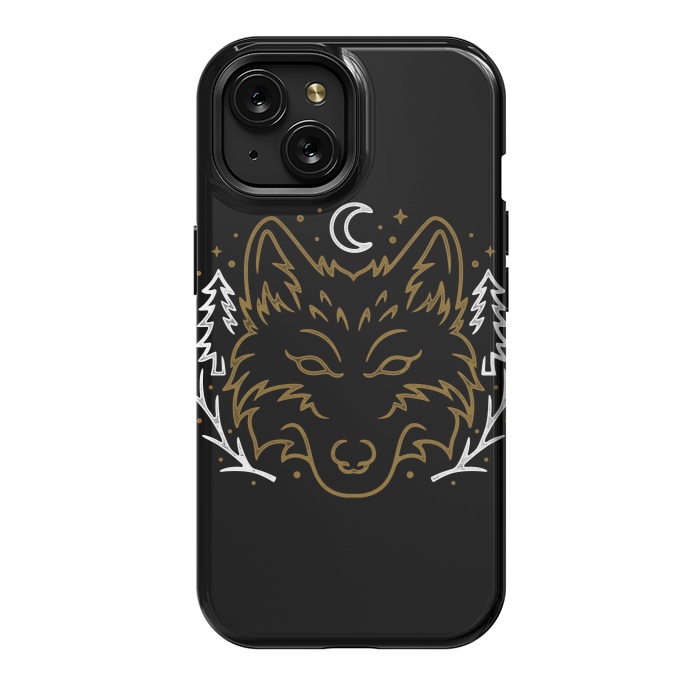 iPhone 15 StrongFit Wolf Bench by Afif Quilimo