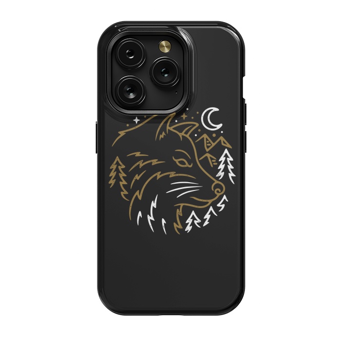 iPhone 15 Pro StrongFit Wolf Wild by Afif Quilimo