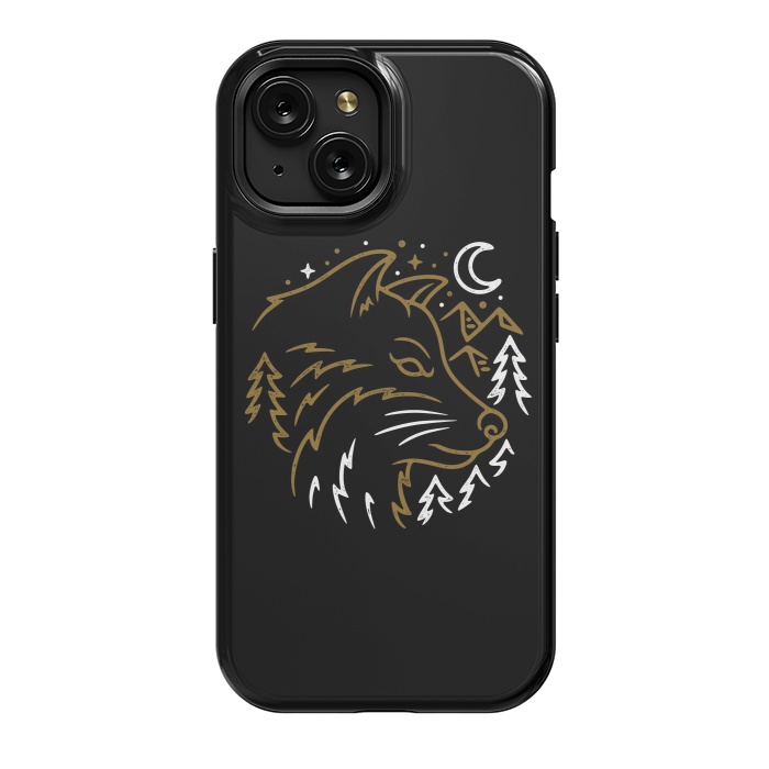 iPhone 15 StrongFit Wolf Wild by Afif Quilimo