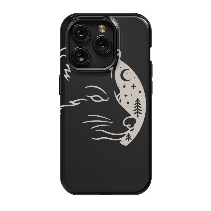 iPhone 15 Pro StrongFit Wolf Moon by Afif Quilimo