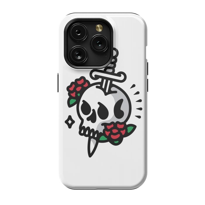 iPhone 15 Pro StrongFit Death Flower Tattoo by Afif Quilimo