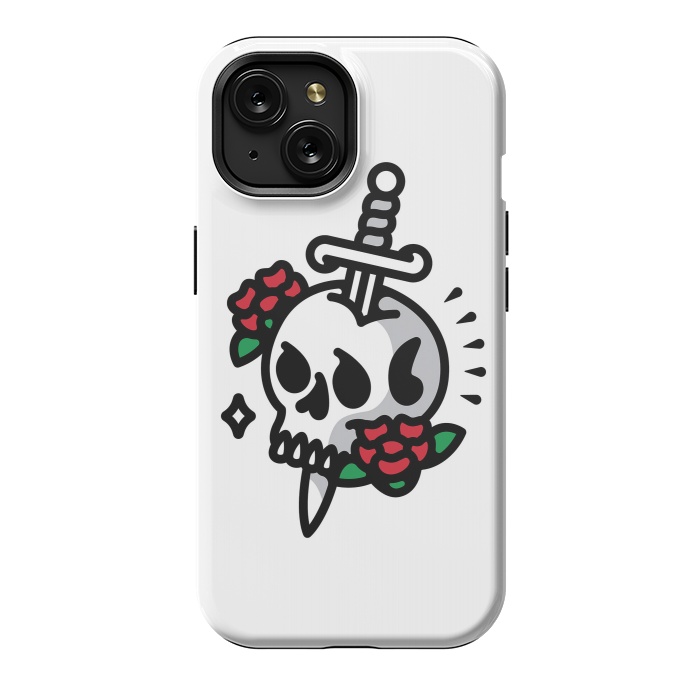 iPhone 15 StrongFit Death Flower Tattoo by Afif Quilimo