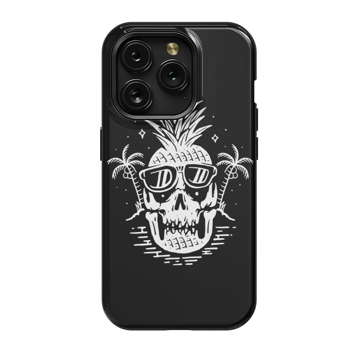 iPhone 15 Pro StrongFit Skull Pineapple 2 by Afif Quilimo