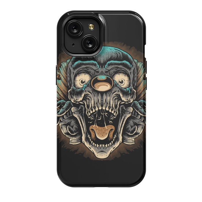 iPhone 15 StrongFit Scary Clown by Afif Quilimo