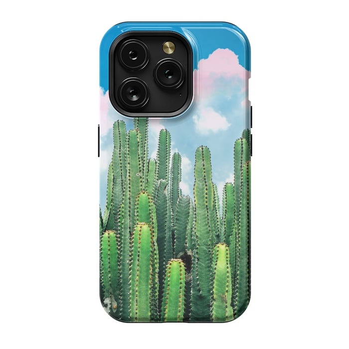 iPhone 15 Pro StrongFit Cactus Summer by Uma Prabhakar Gokhale