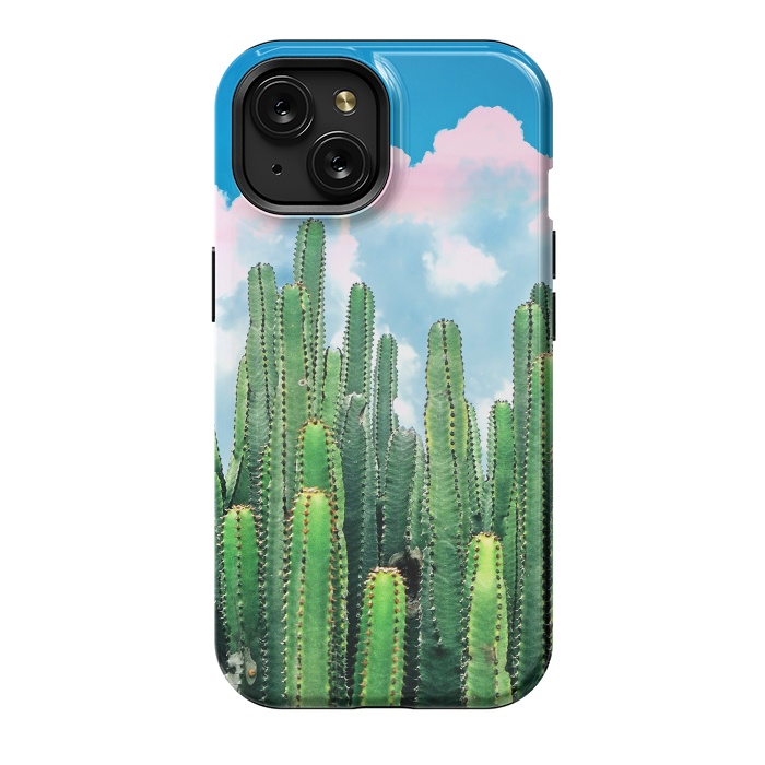 iPhone 15 StrongFit Cactus Summer by Uma Prabhakar Gokhale