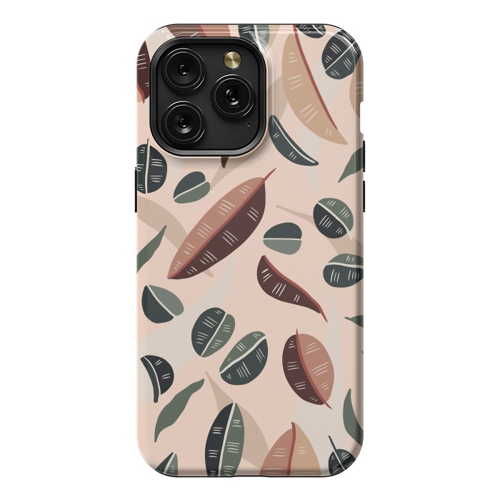 iPhone 15 Pro Max StrongFit Botanical leaves fall by Mmartabc