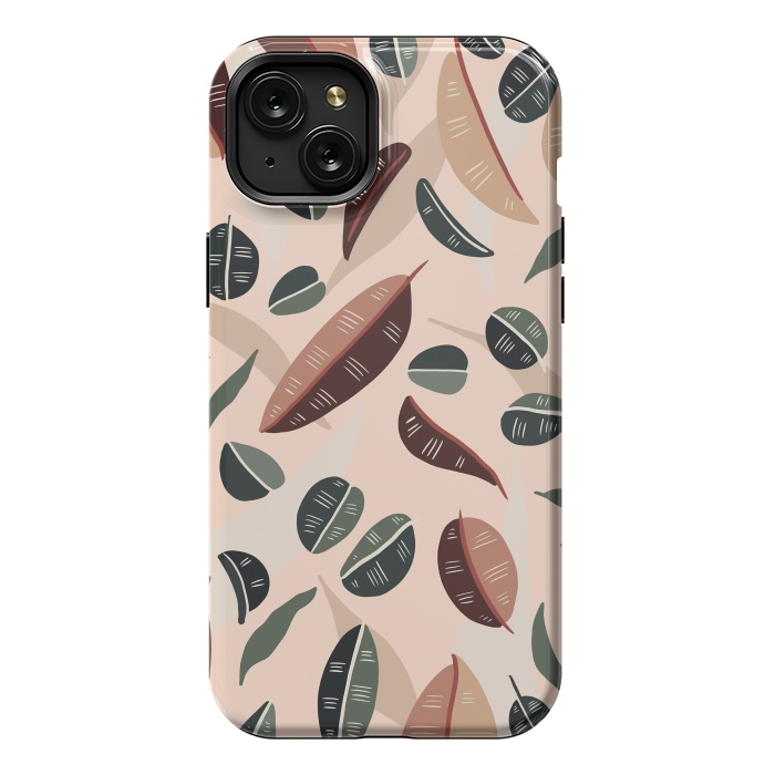 iPhone 15 Plus StrongFit Botanical leaves fall by Mmartabc