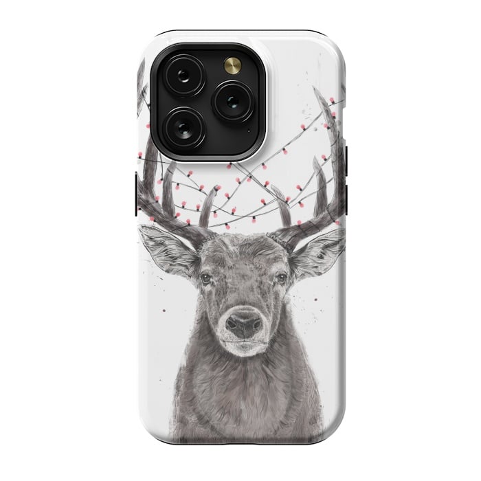 iPhone 15 Pro StrongFit Xmas deer II by Balazs Solti