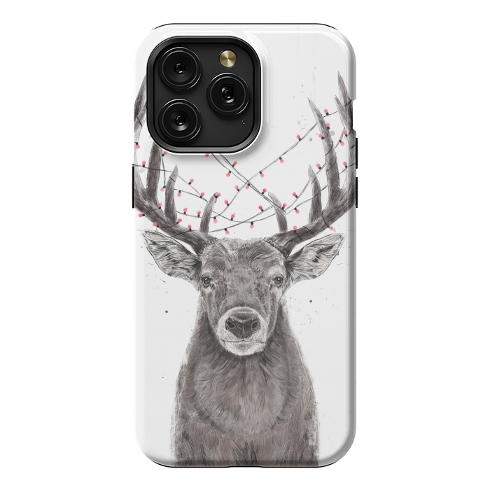 iPhone 15 Pro Max StrongFit Xmas deer II by Balazs Solti