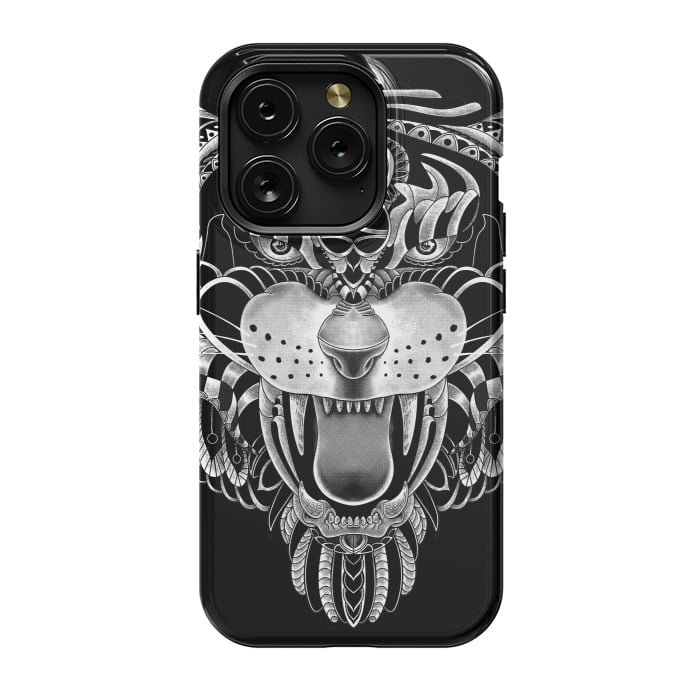 iPhone 15 Pro StrongFit Tiger Ornate by Afif Quilimo