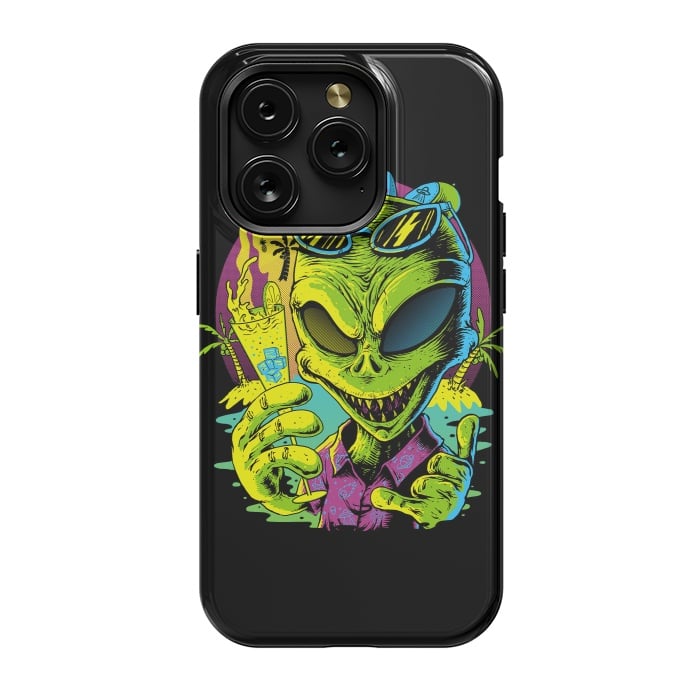 iPhone 15 Pro StrongFit Alien Summer Vibes (Dark) by Afif Quilimo