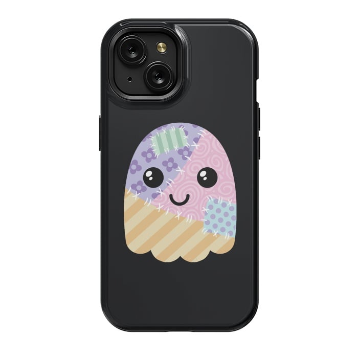 iPhone 15 StrongFit Patchwork ghost by Laura Nagel